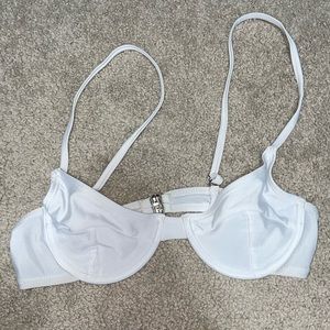 Boohoo White Underwire Bikini Top